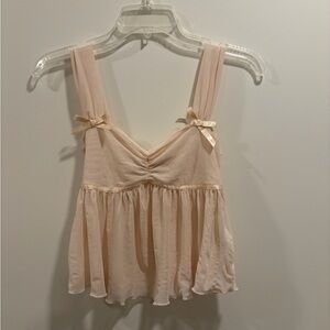Edikted Cream Camisole with Bow Accents